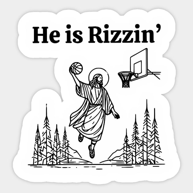 He Is Rizzin Sticker by Travis ★★★★★